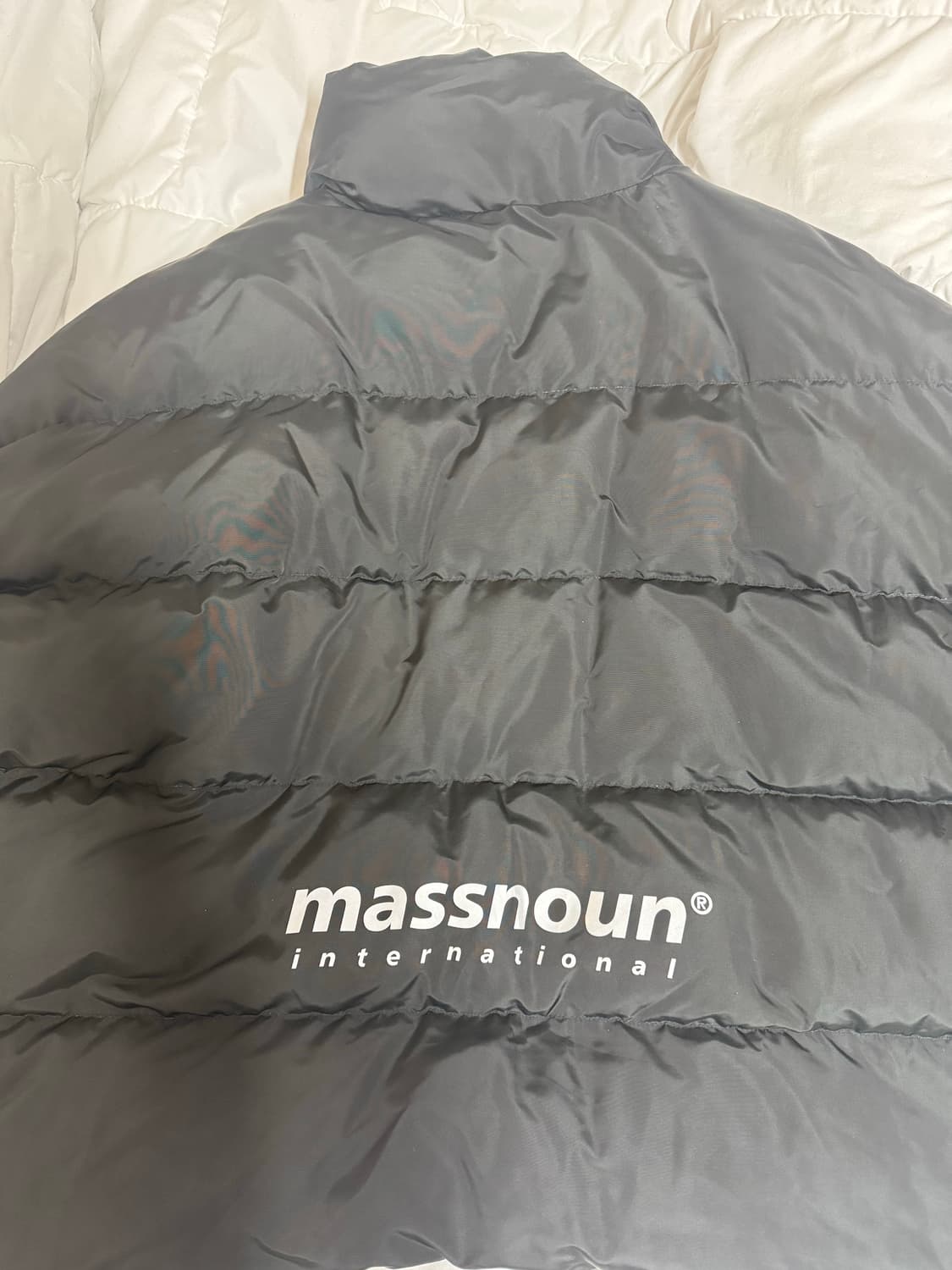 매스노운 SL 로고 리플렉티브 오버사이즈 패딩 점퍼 L 상품이미지2