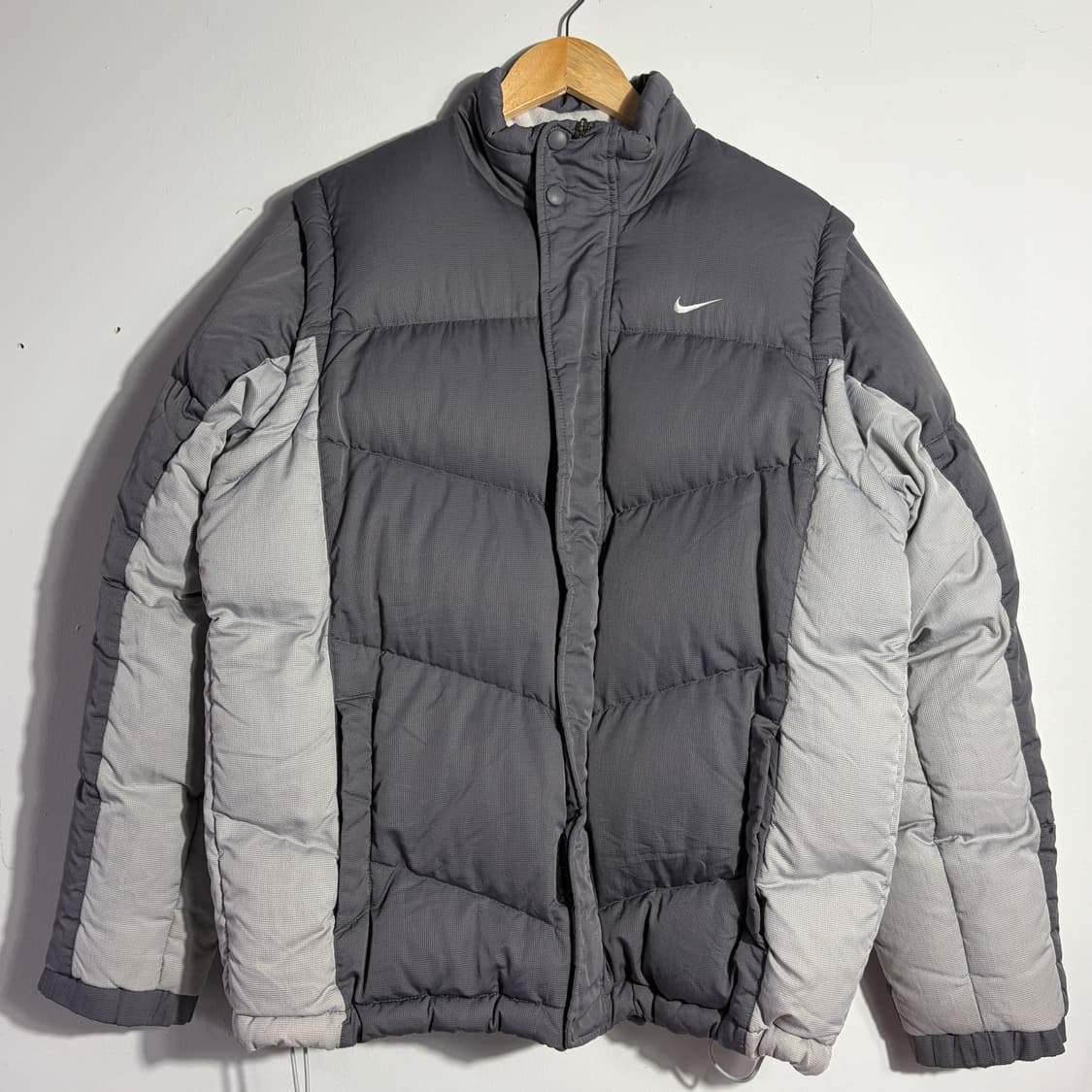 나이키 그레이 투톤 패딩 자켓 (무료배송) 상품이미지1