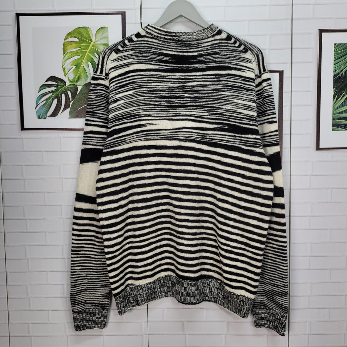 MISSONI 미쏘니 스트라이프 니트 울 스웨터 이태리 제품 52 사이즈 상품이미지3