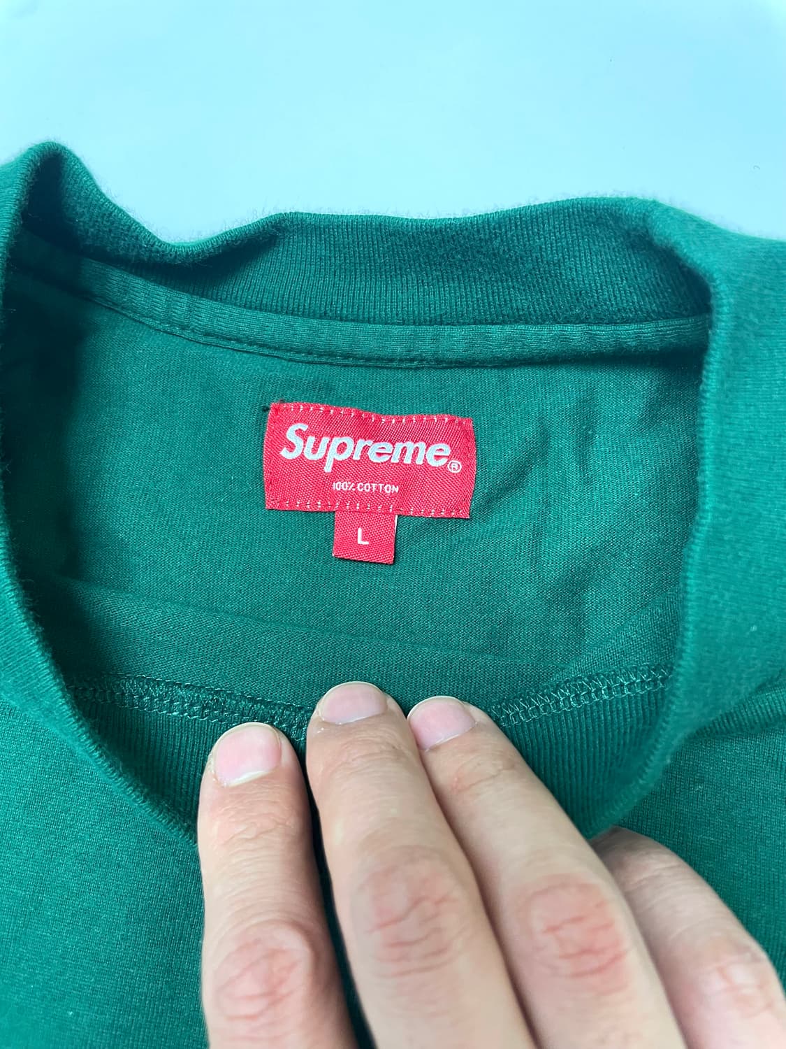 [L]슈프림 스몰 박스로고 리플렉티브 티셔츠 상품이미지3