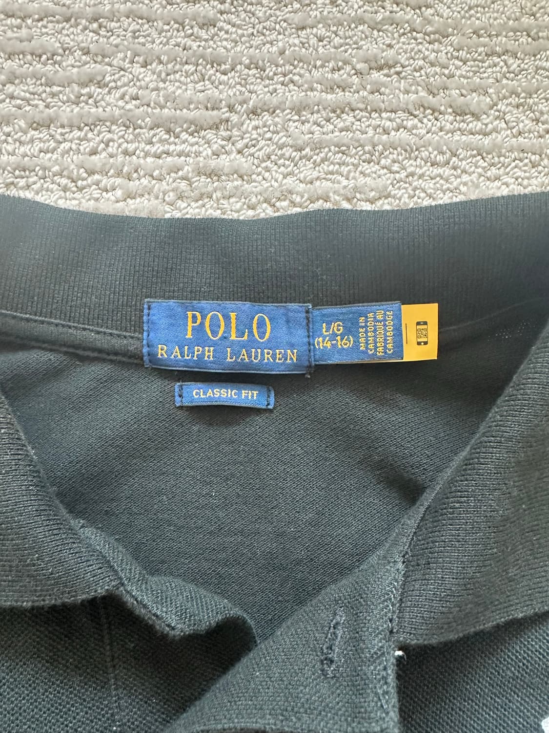 [L] 폴로 빅포니 카라티 블랙 상품이미지4