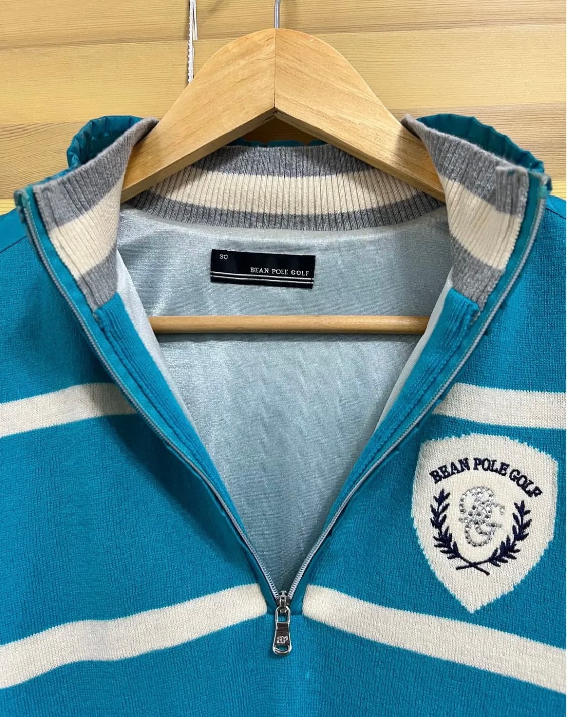 빈폴골프 여성 울방풍반집업니트 90 상품이미지4