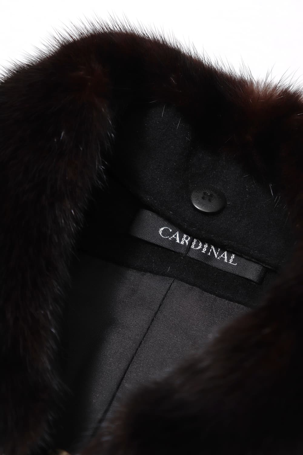 CARDINAL 밍크퍼 칼라 트윌 재킷 size 105 상품이미지4