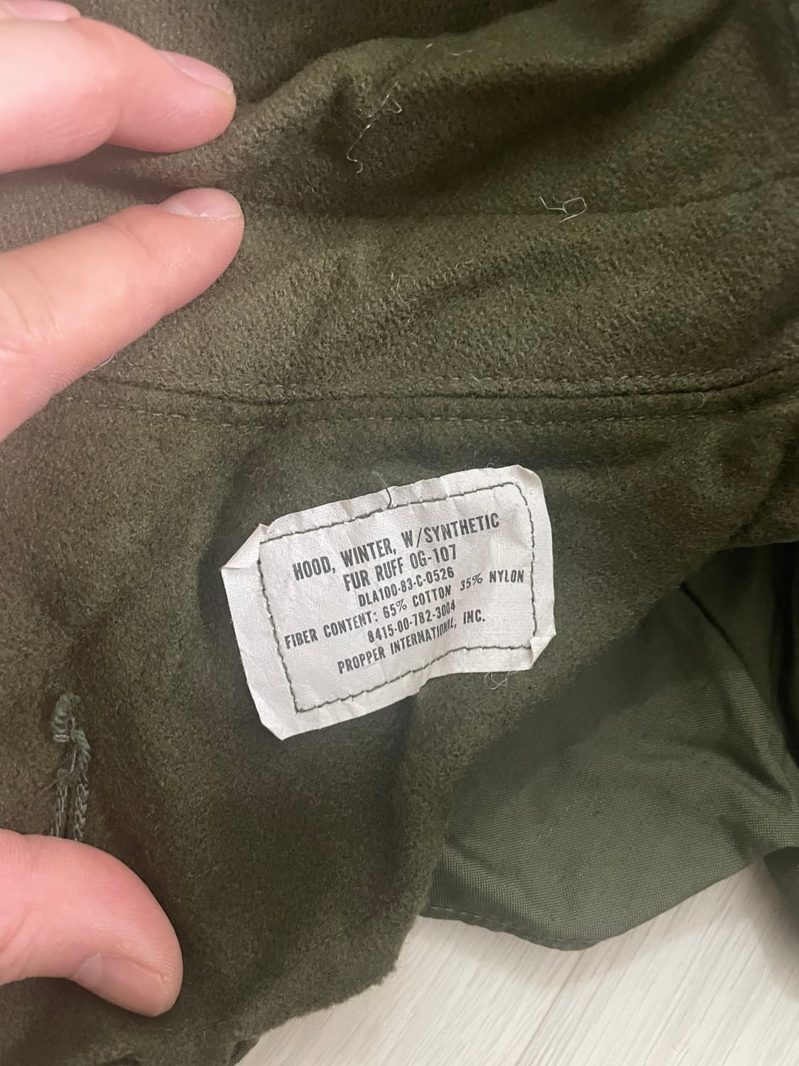 m65og 오리지널 개파카 피쉬테일 후드 상품이미지5