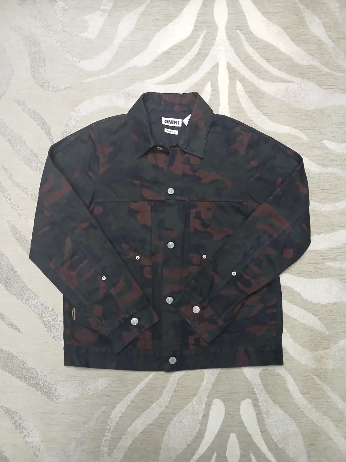 ONIKI JAPAN 앤틱 카모 워크 자켓  상품이미지1