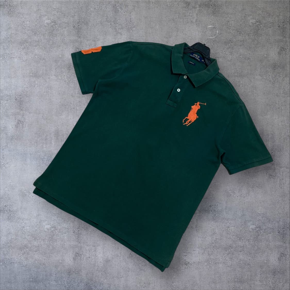 폴로 랄프로렌 빅포니 그린 카라 반팔티 상품이미지1