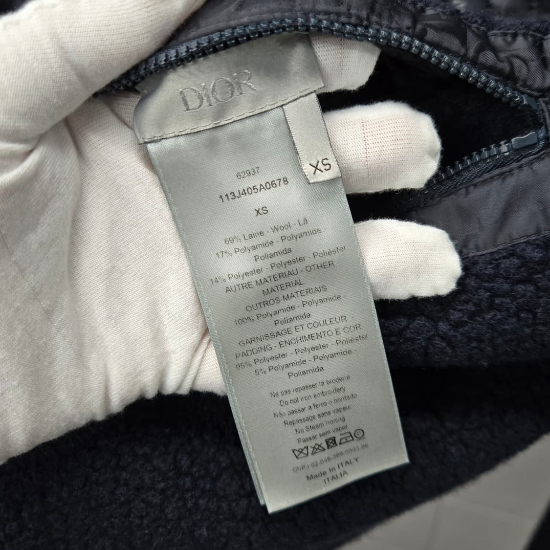 디올 오블리크 리버서블 후리스 자켓 XS 상품이미지7