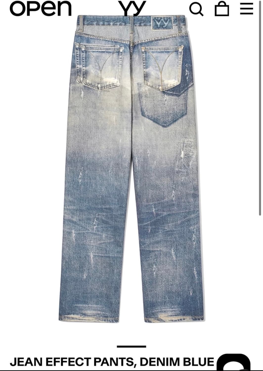 오픈와이와이 이팩트 진 제님팬츠 상품이미지2