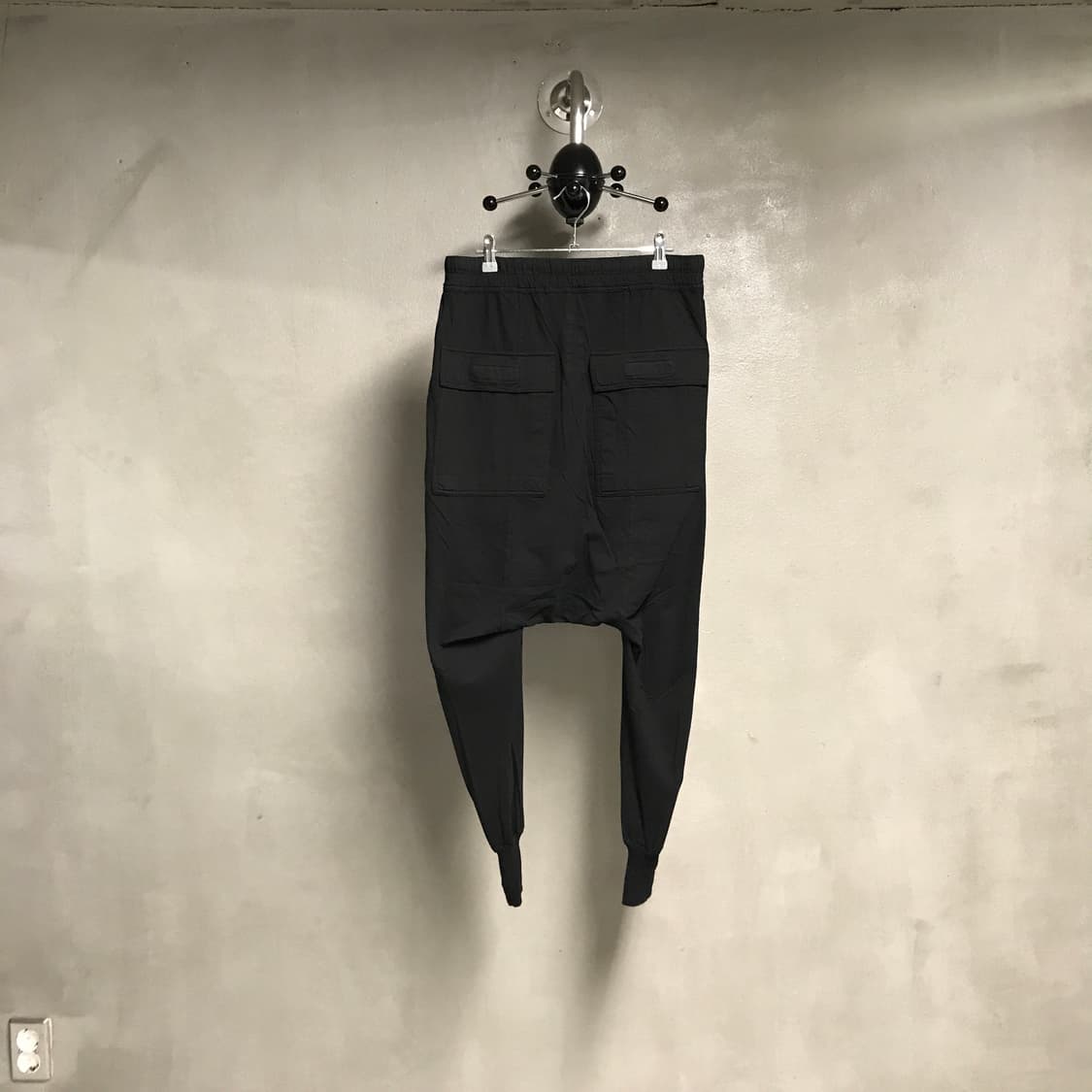 릭 오웬스 코튼 밴딩 배기 팬츠 S 상품이미지5