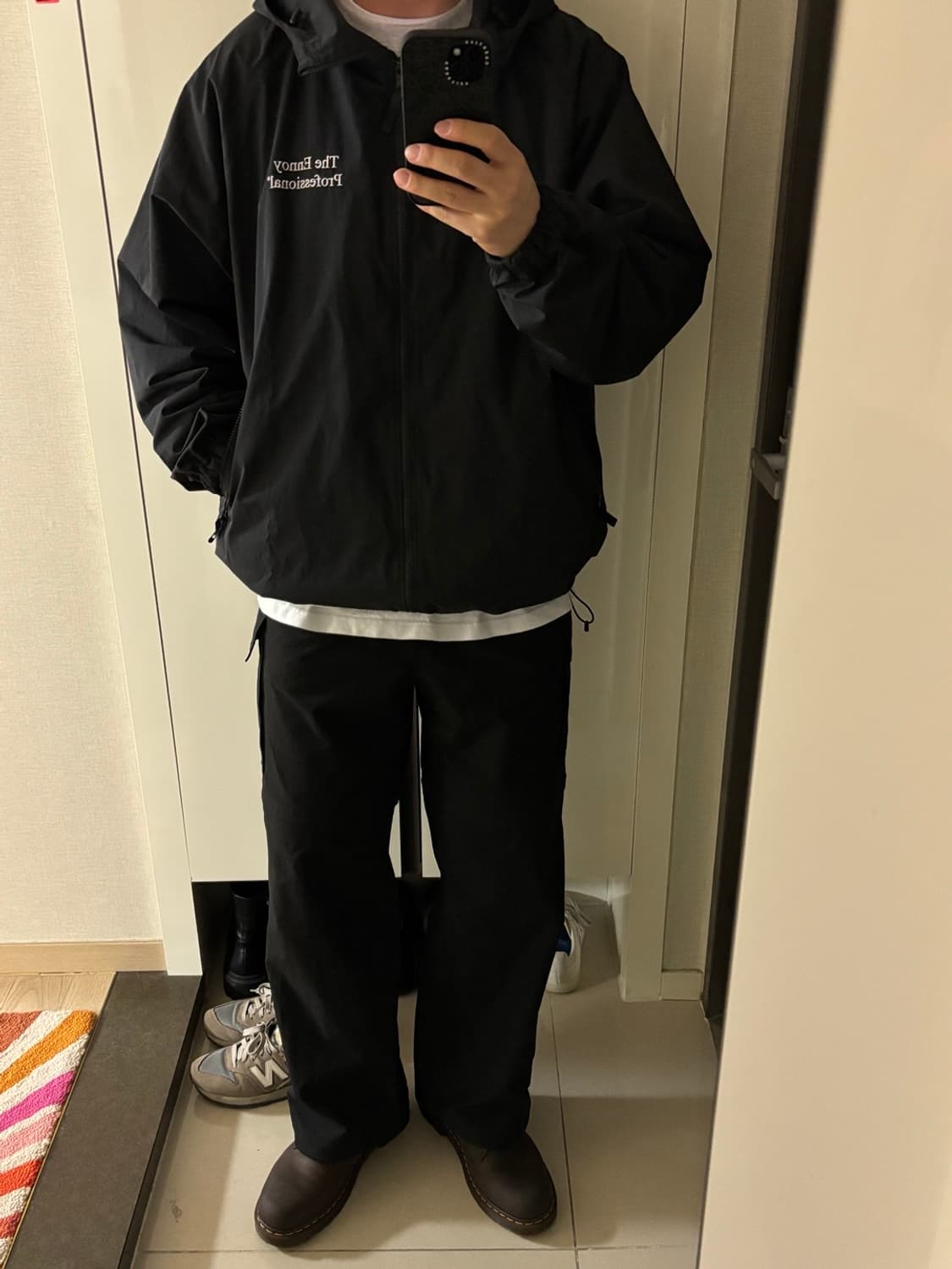 엔노이 ENNOY 2025 샤카 TECH CPN 후디 블랙 XXL 상품이미지9