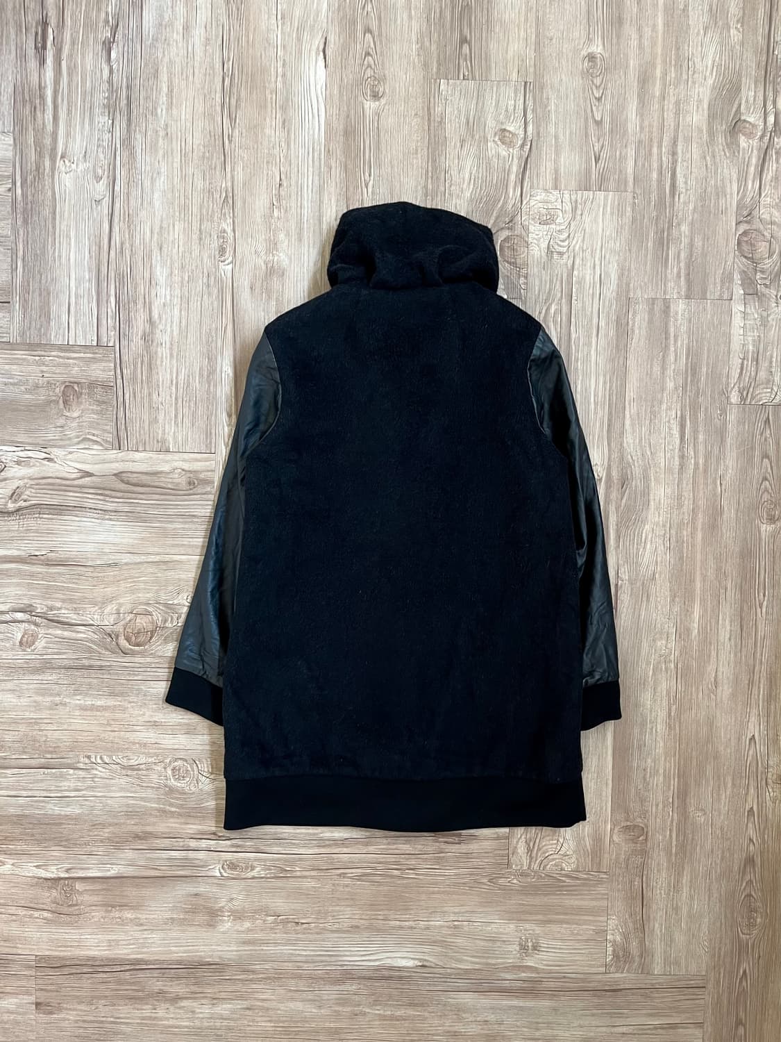 Gabardine K.T 셔링카라 램스킨 코트  상품이미지2