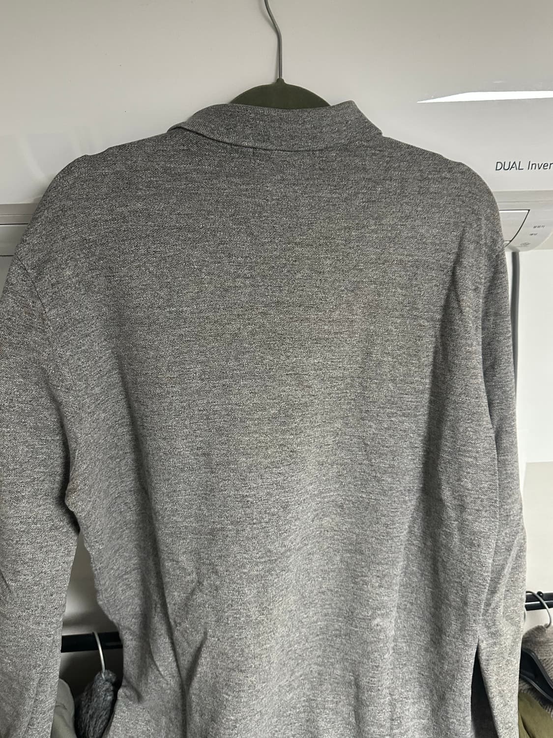 폴로 빅포니 회색 긴팔 티셔츠 상품이미지3