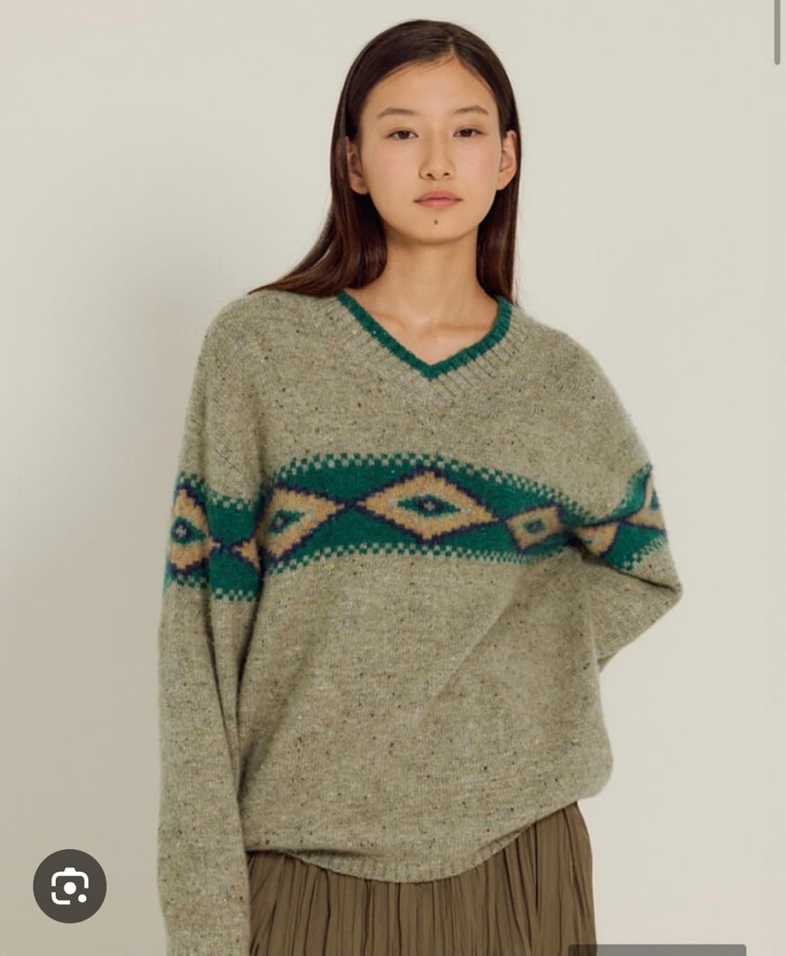 SIENNE Anderson Wool Knit (Khaki) 상품이미지1