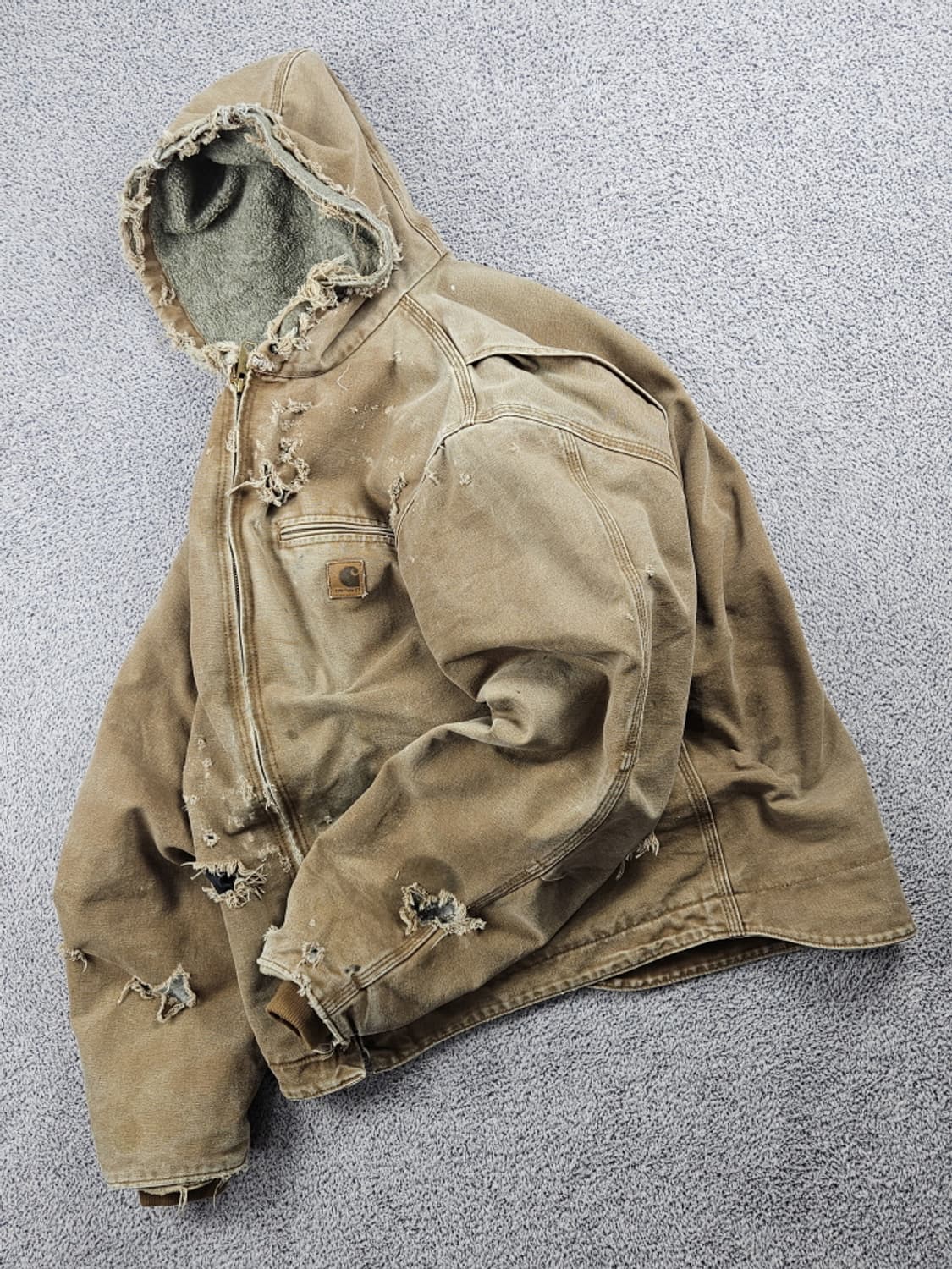 칼하트 J141 쉐르파 덕 캔버스 후드 워크 자켓 ( L )/ 10539 상품이미지3