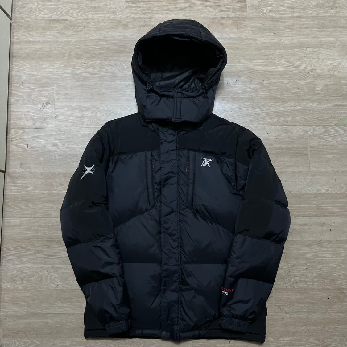 크랙잭 노리밋 800 덕다운 후드 파카 패딩 점퍼 [블랙] L/100 상품이미지1