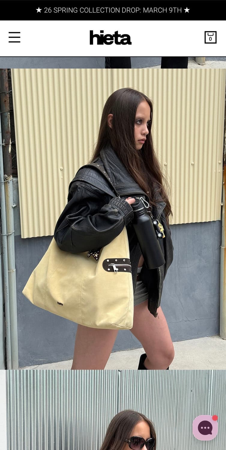 hieta 히에타 Carrie 캐리백 버터 상품이미지3