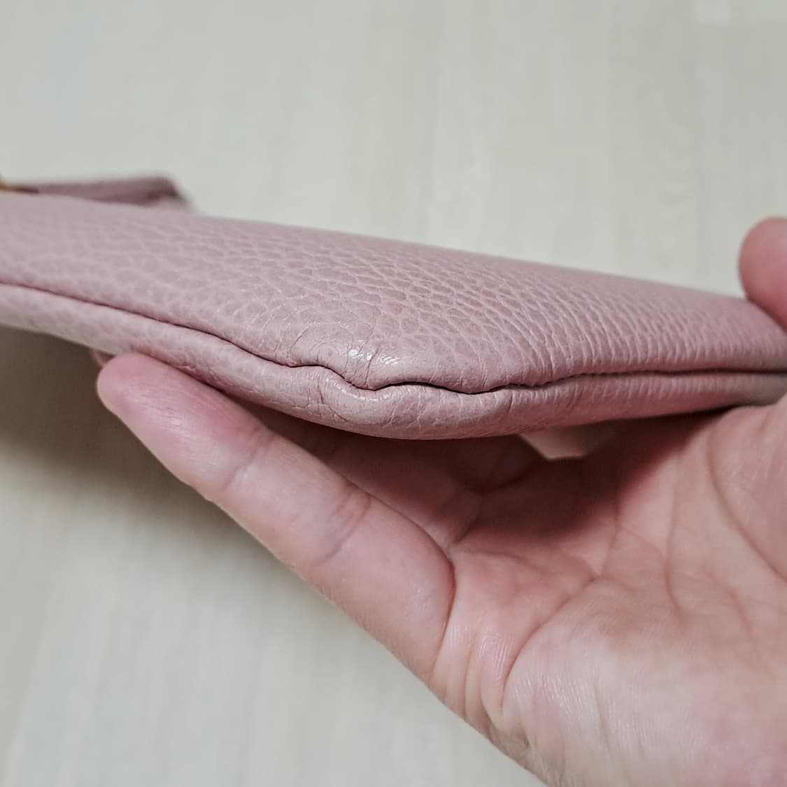 [100%/정품] 구찌 뱀부 태슬 레더 분홍 클러치,구찌클러치,구찌파우치 상품이미지6