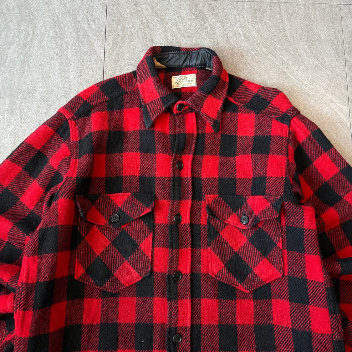 70s L.L.bean 70년대 생산 엘엘빈 울 셔츠 상품이미지3