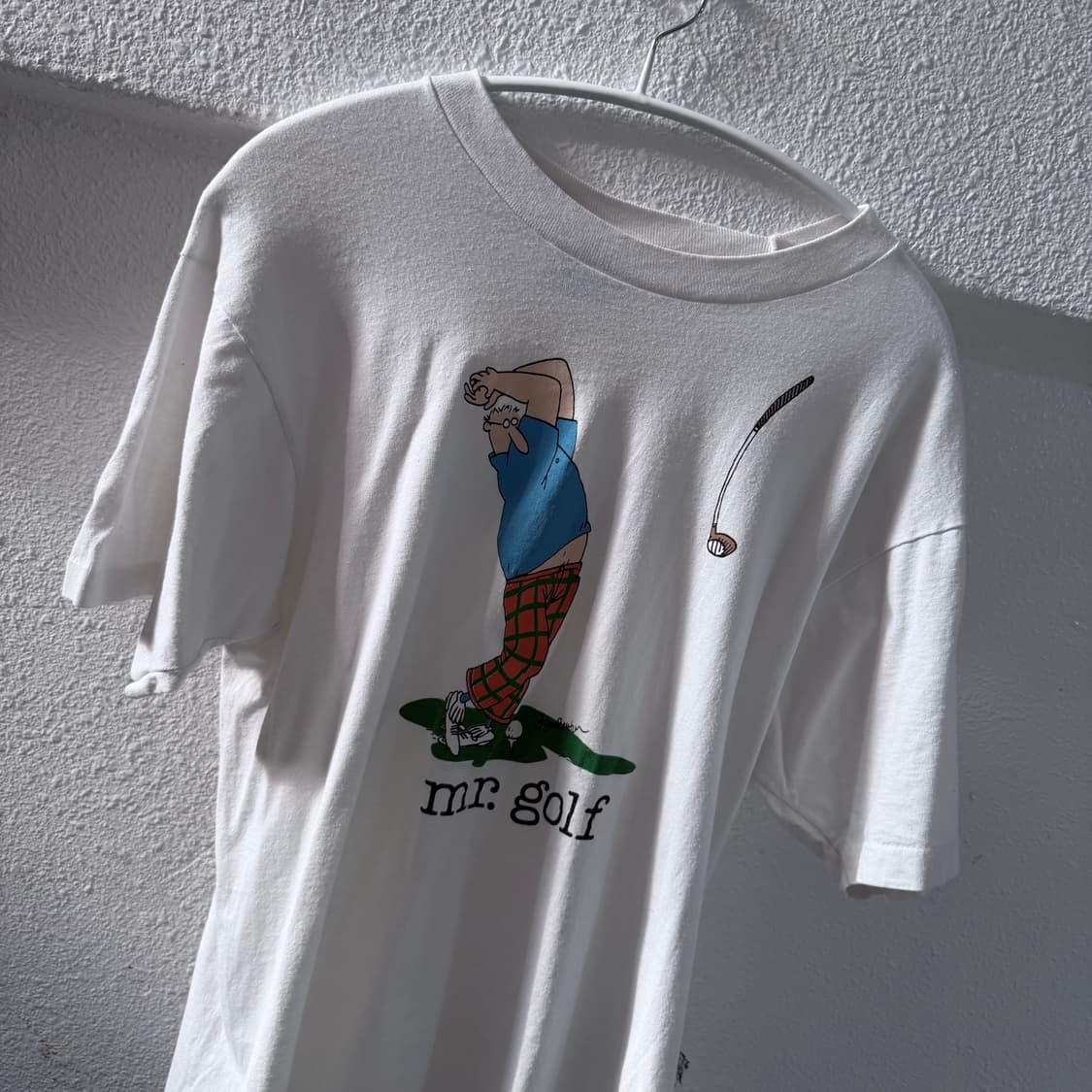 80s USA fruit of the room golf t-shirt 상품이미지3