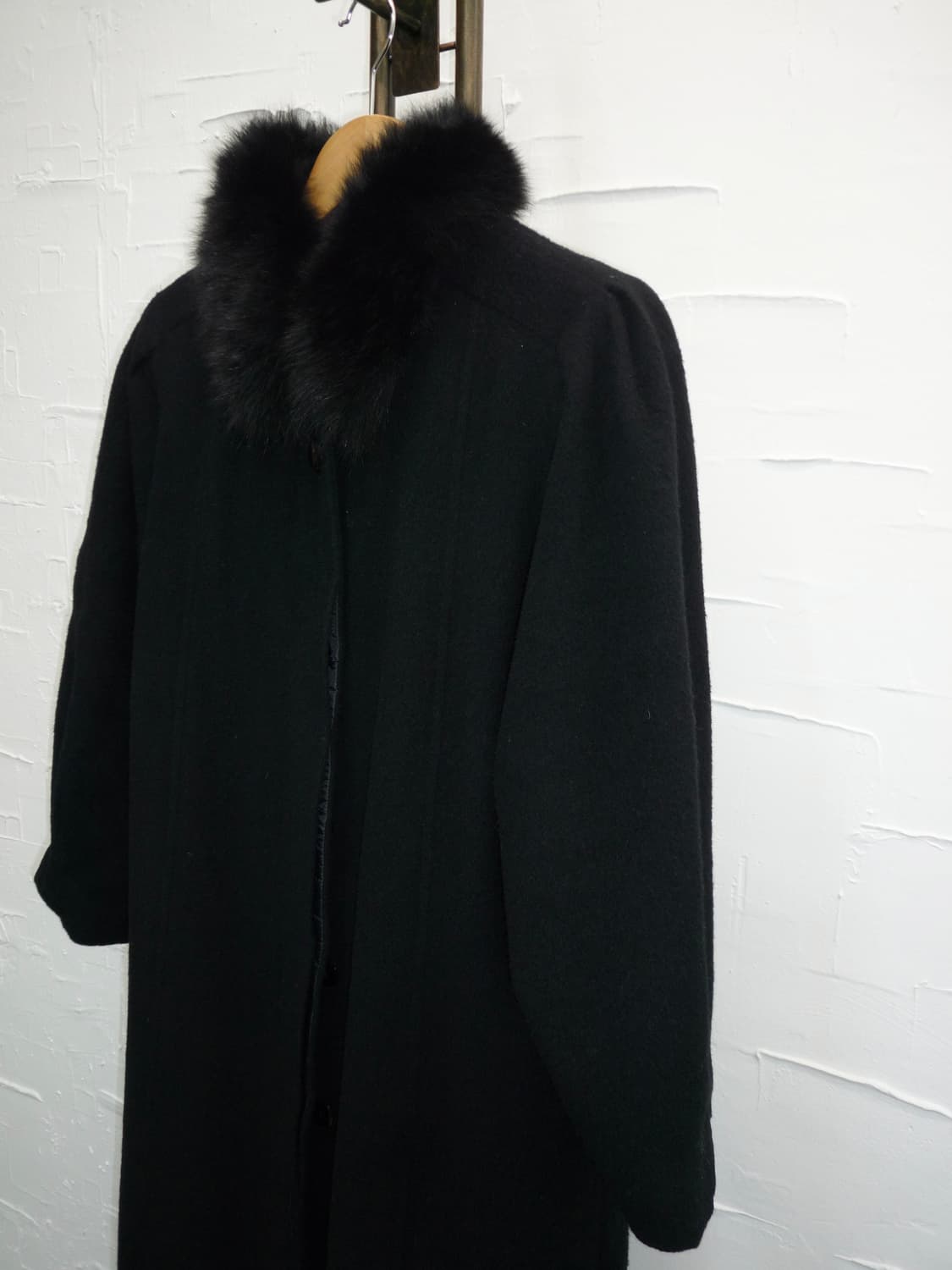 fur neck coat 상품이미지6