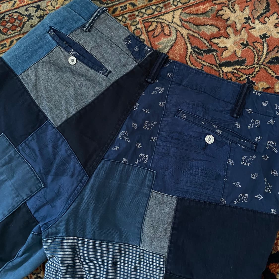🌊Polo sashiko patchwork shorts 상품이미지5