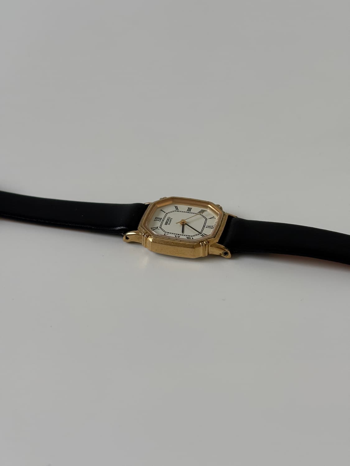 1980s Roman Gold Octagon Ladies Quartz 상품이미지6