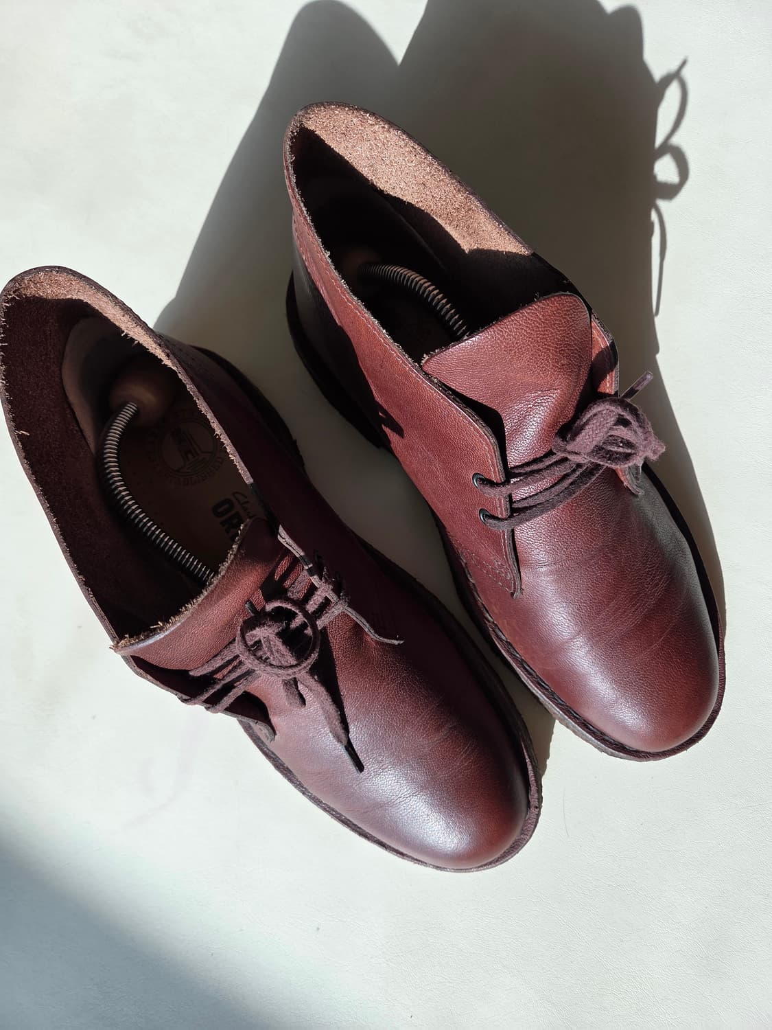 클락스 데저트 부츠 브라운 가죽 us 7.5 255mm팝니다. 상품이미지3