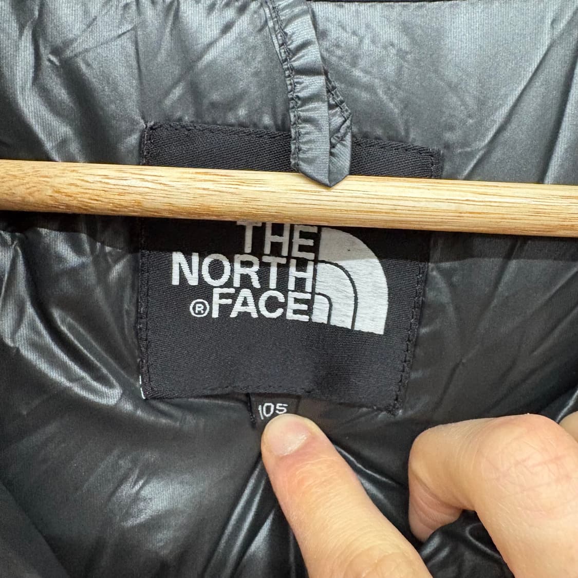 노스페이스 블랙 패딩 점퍼 남/XL 상품이미지5