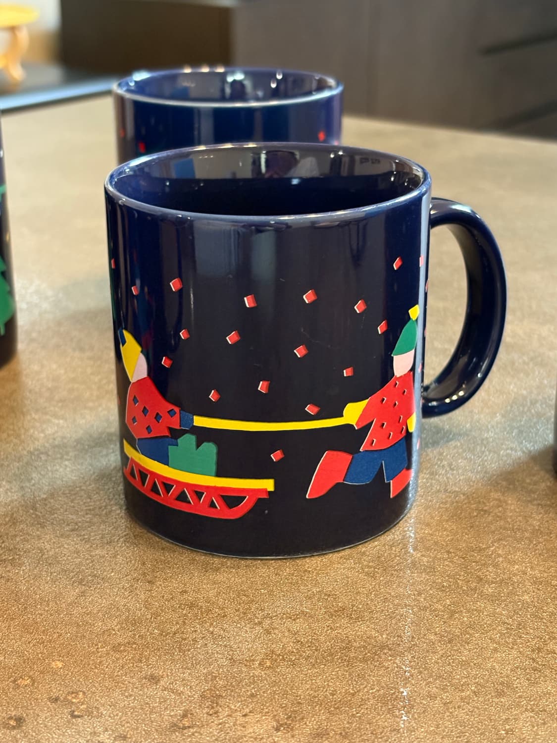 빈티지 크리스마스 머그컵 6개 세트 상품이미지3