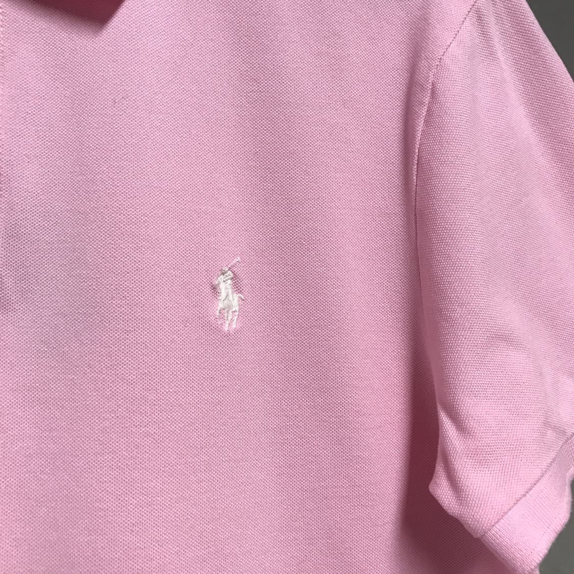 폴로 랄프로렌 QR PK 반팔 카라티 핑크 M 상품이미지4