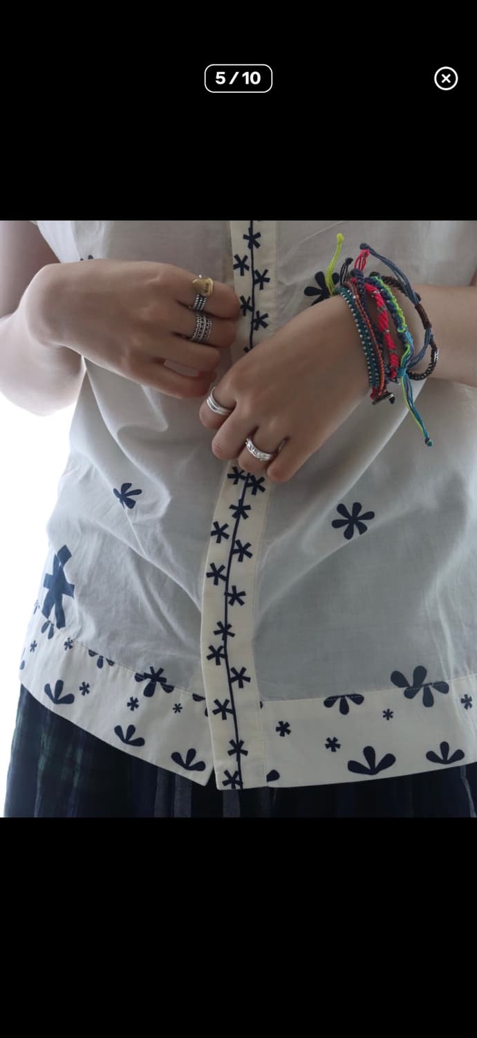 Beams boy Tori-To Frill Collar Blouse 상품이미지5