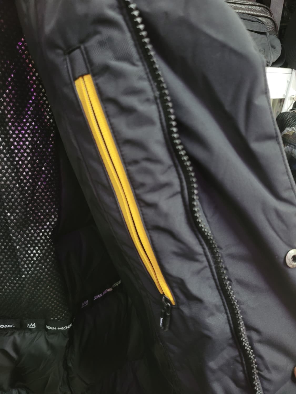 BASQUIAT 바스키아 블랙 롱 패딩 거위털 방수 상품이미지7