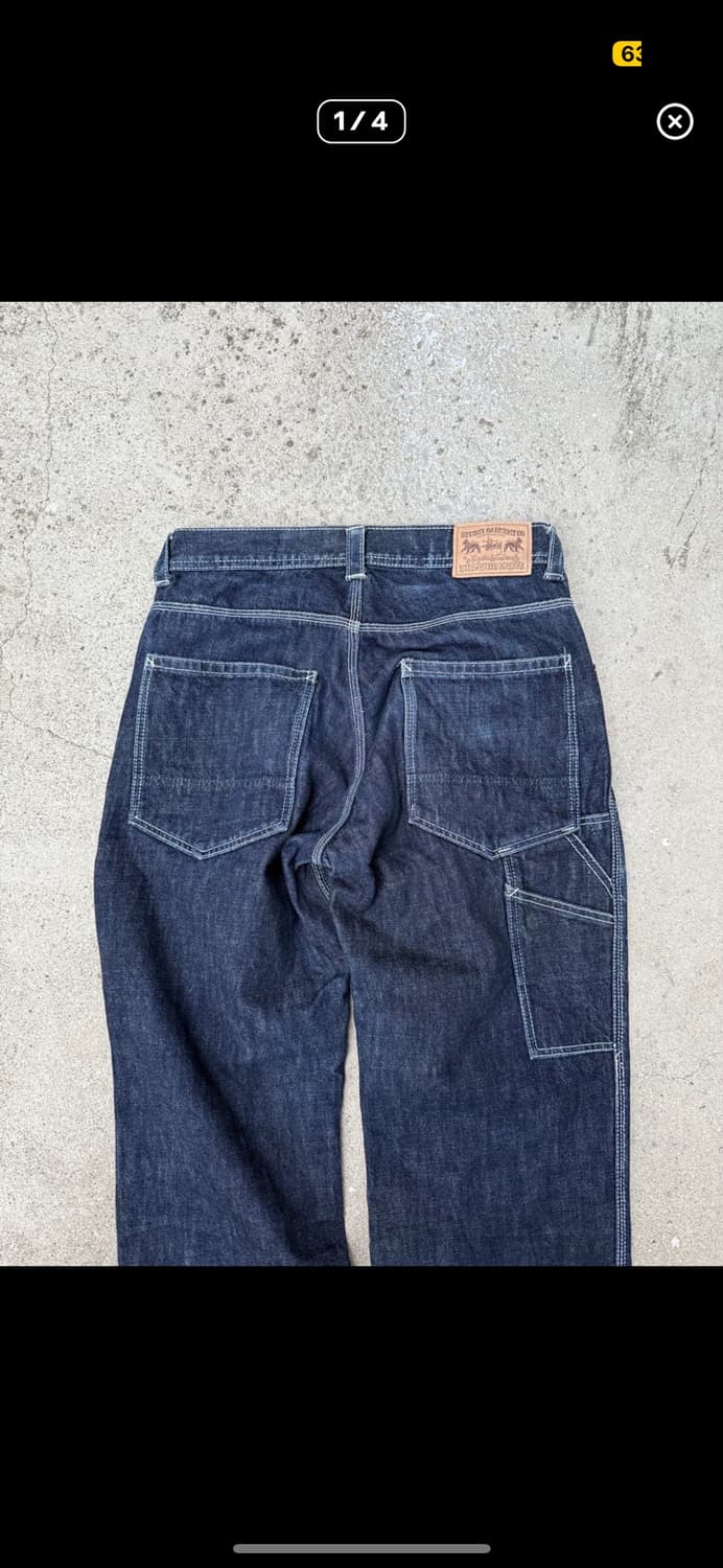 00s stussy 카펜터 데님 팬츠 상품이미지1