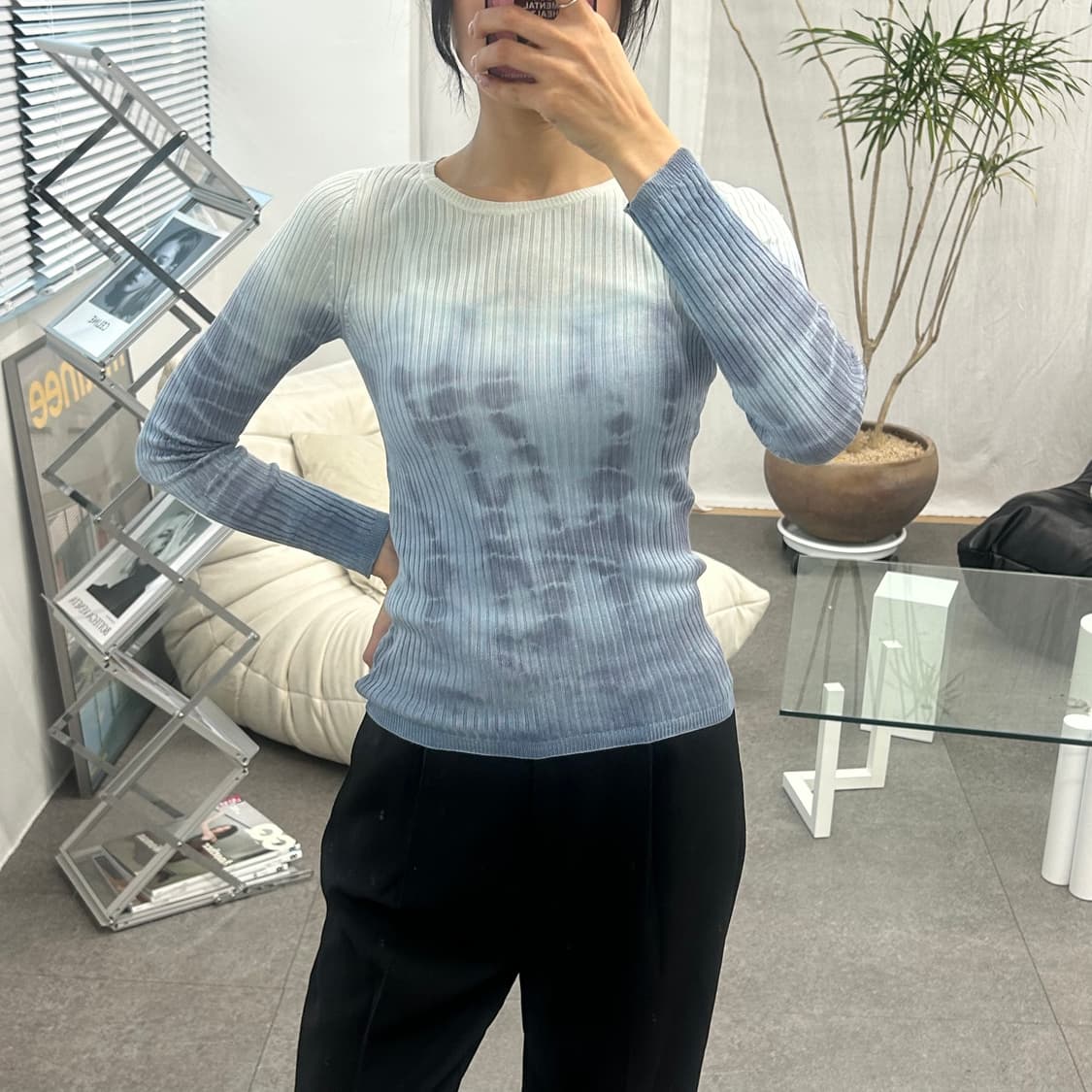 폴로랄프로렌 그라데이션 리브니트 슬림핏 상품이미지4