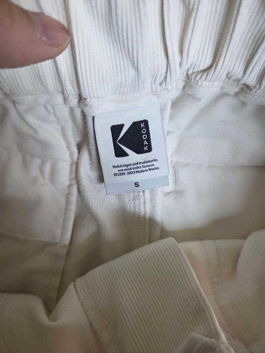 코닥 브라우니 코듀로이 테이퍼드 팬츠 s 상품이미지5