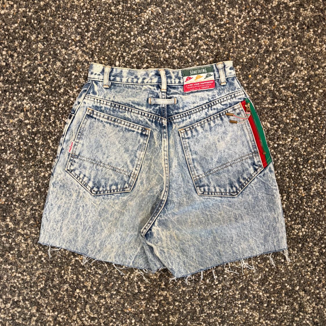 90s 에드윈 블리치 워싱 하이웨스트 쇼트 데님 (24)   상품이미지1