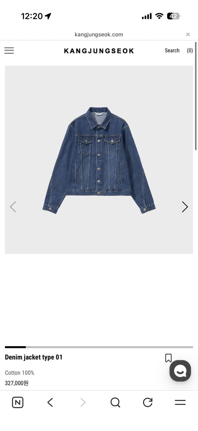 강정석 데님자켓 50 상품이미지1