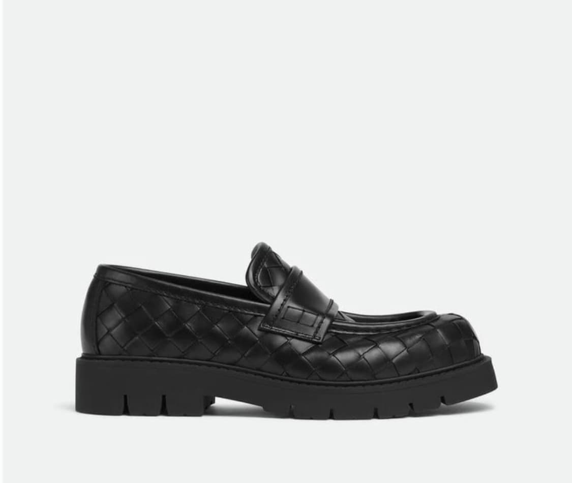 [정품/EU 39] 보테가 베네타 해드독 로퍼 블랙 상품이미지1