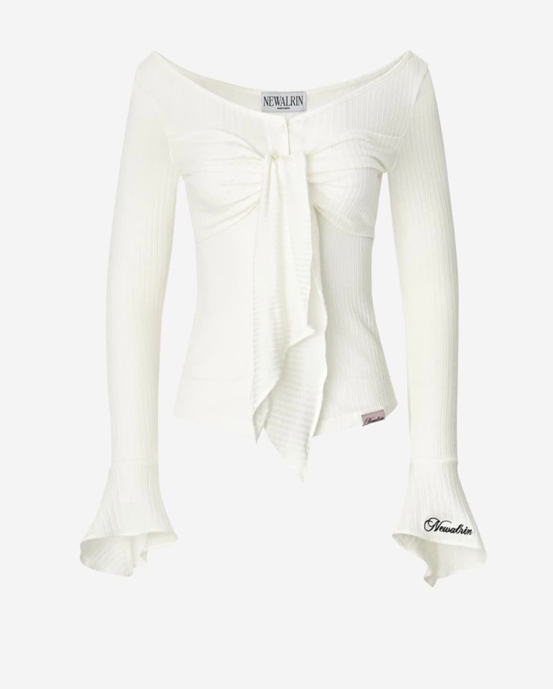 뉴얼린 달링 트위스트 버튼 블라우스 상품이미지1