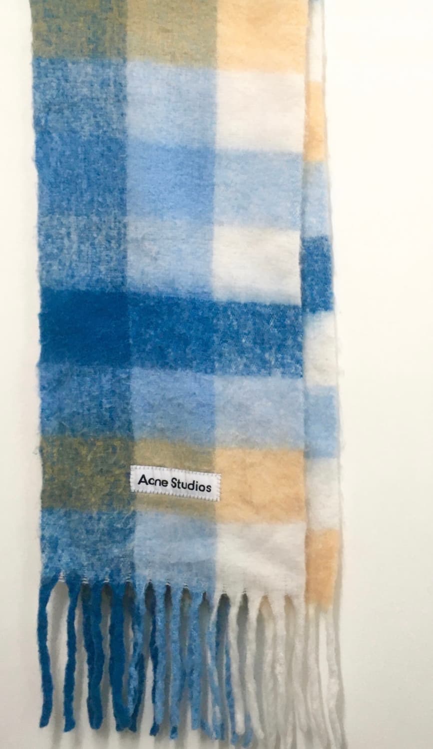 아크네 머플러 파스텔 블루 베이지 상품이미지2