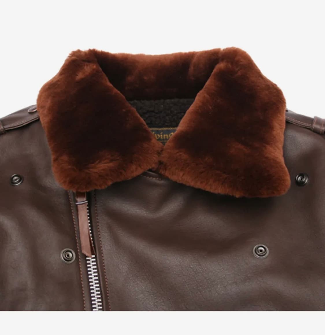 디이프바인 소가죽 무스탕자켓 상품이미지3