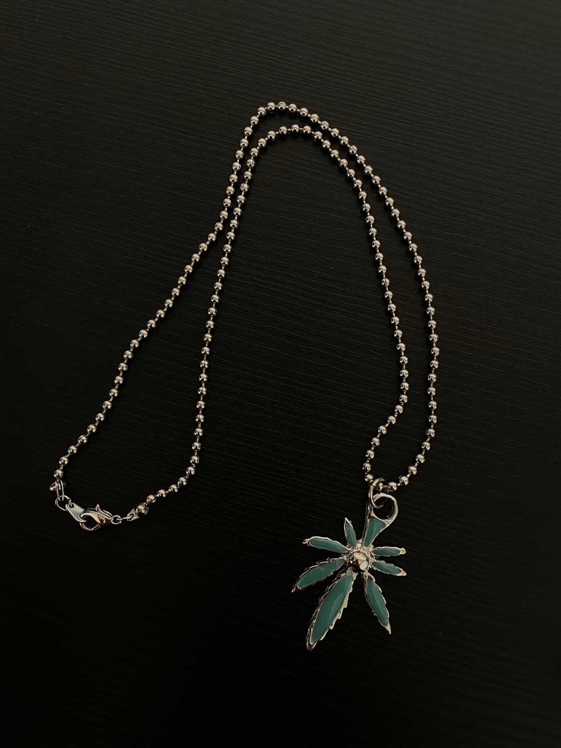 빈티지 오리엔탈 터키석 마리화나 목걸이 상품이미지2