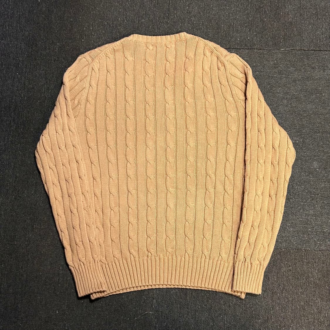 폴로 랄프로렌 케이블 니트 베이지 L 상품이미지4
