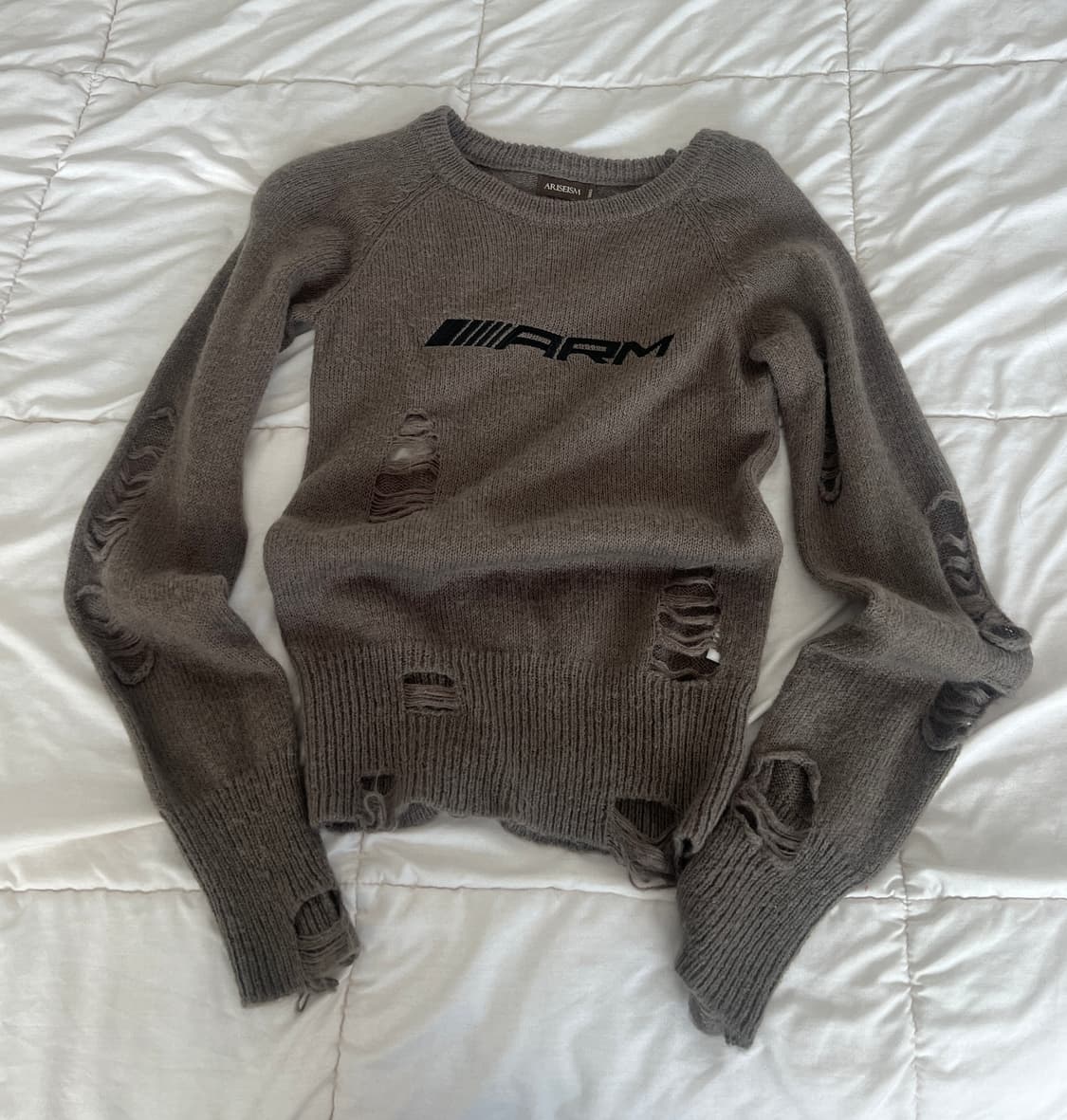 Ariseism 디스트레스드 니트 S 상품이미지1