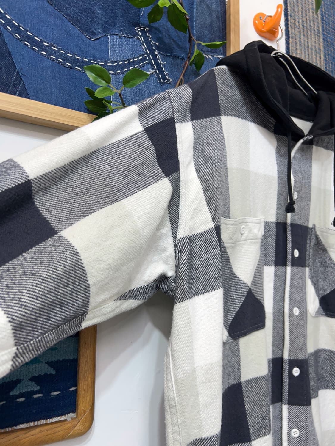 BEAMS  flannel hoodie shirt 상품이미지5