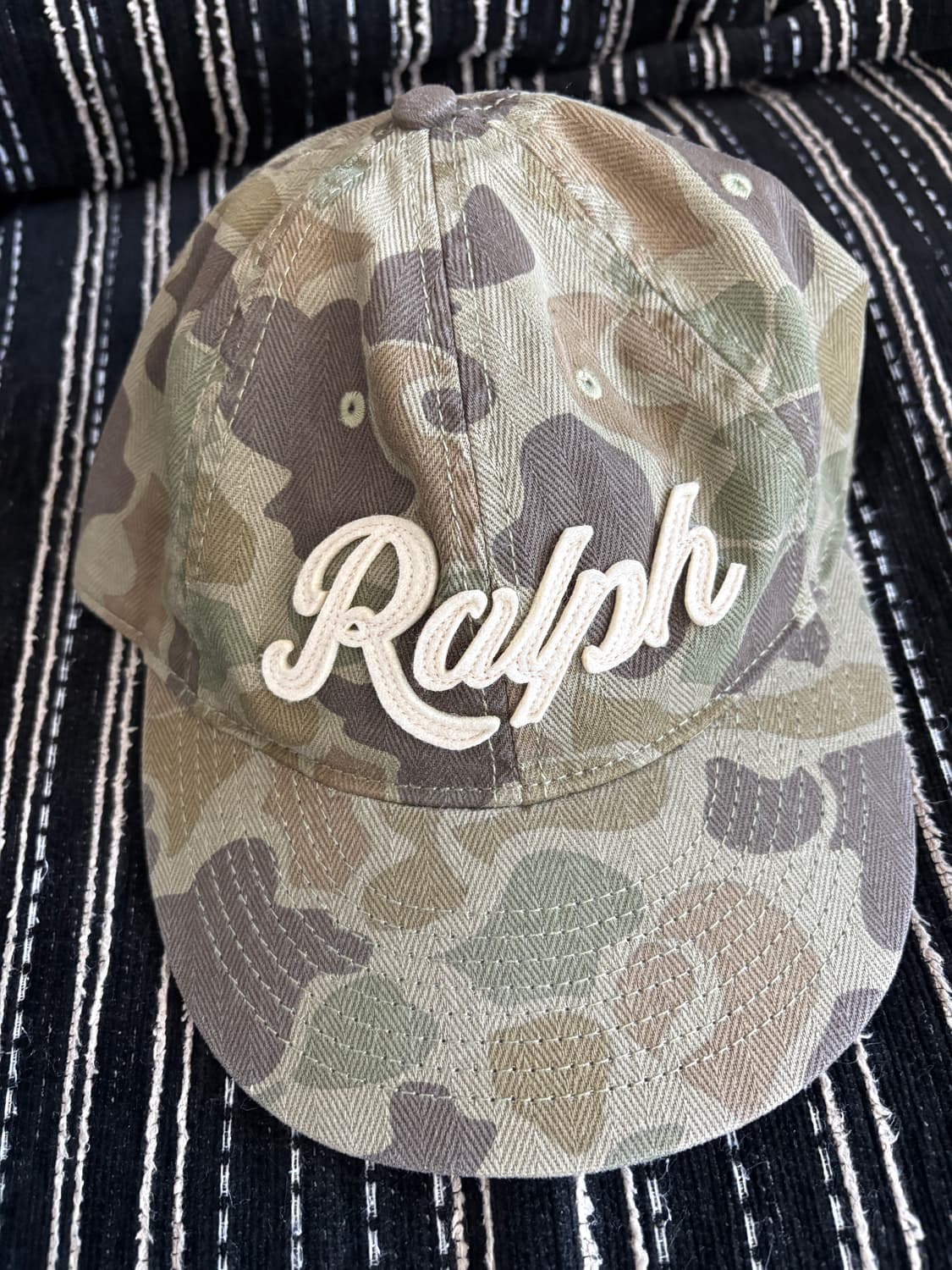 폴로 아플리케 볼캡 카모 상품이미지1