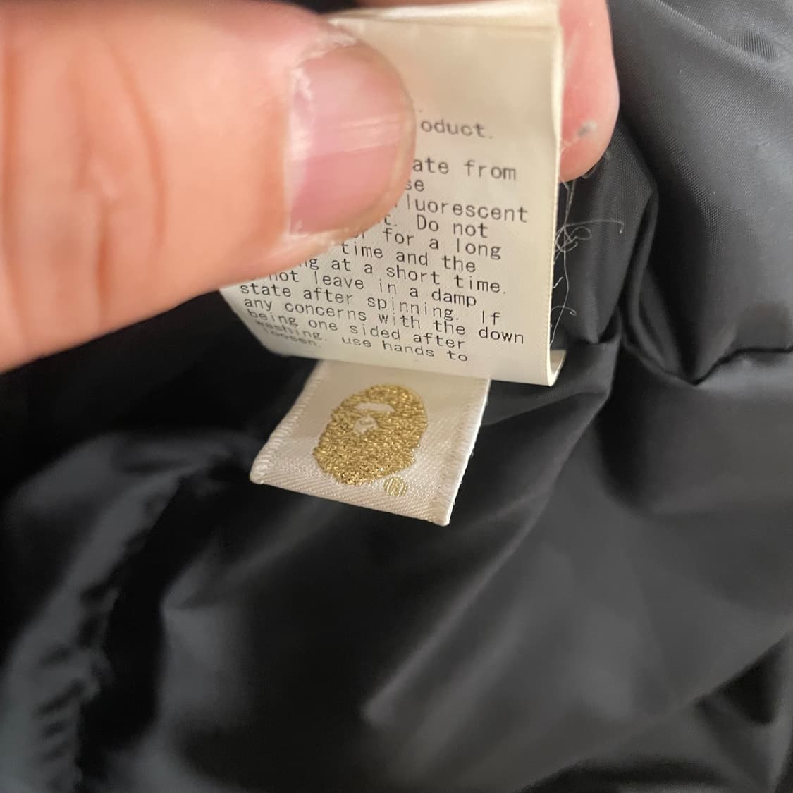 베이프 퍼스트카모 황계 패딩 상품이미지5