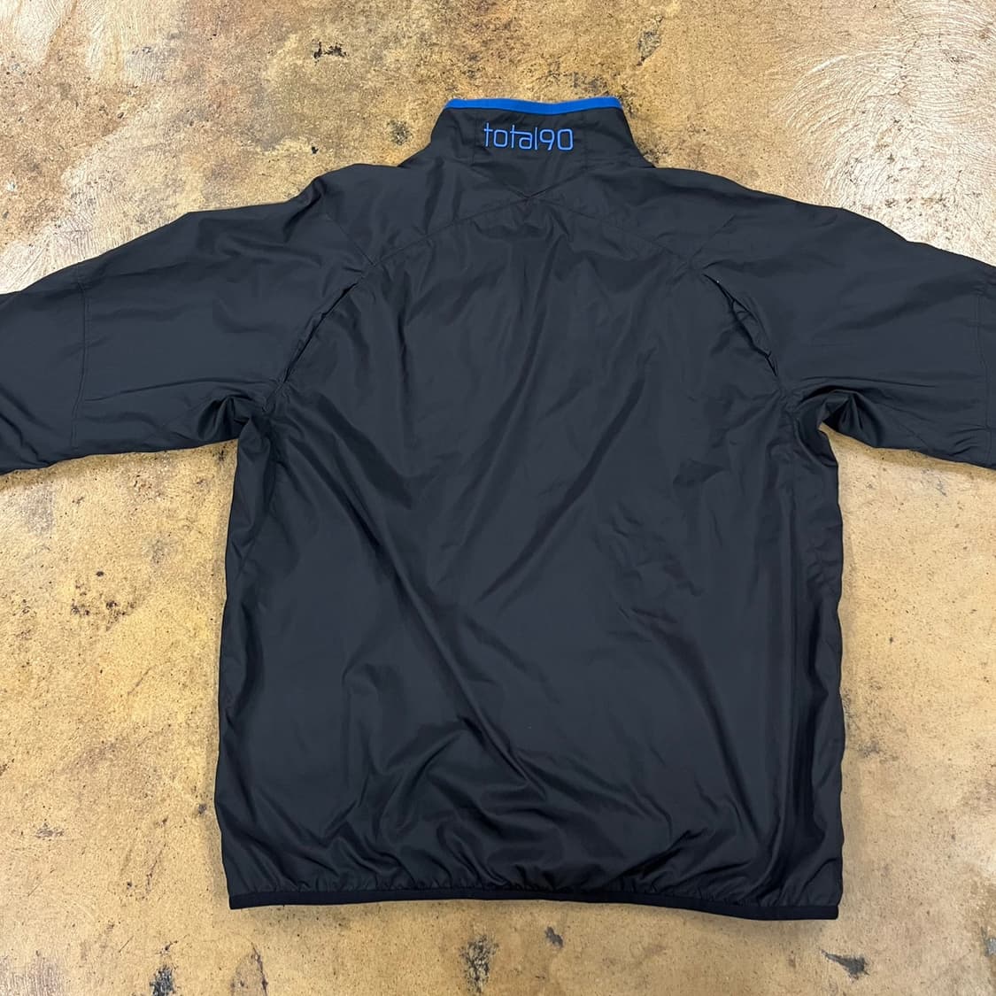 [정품/M] 나이키 블랙 윈드러너 바람막이 블루 로고 b14 상품이미지4