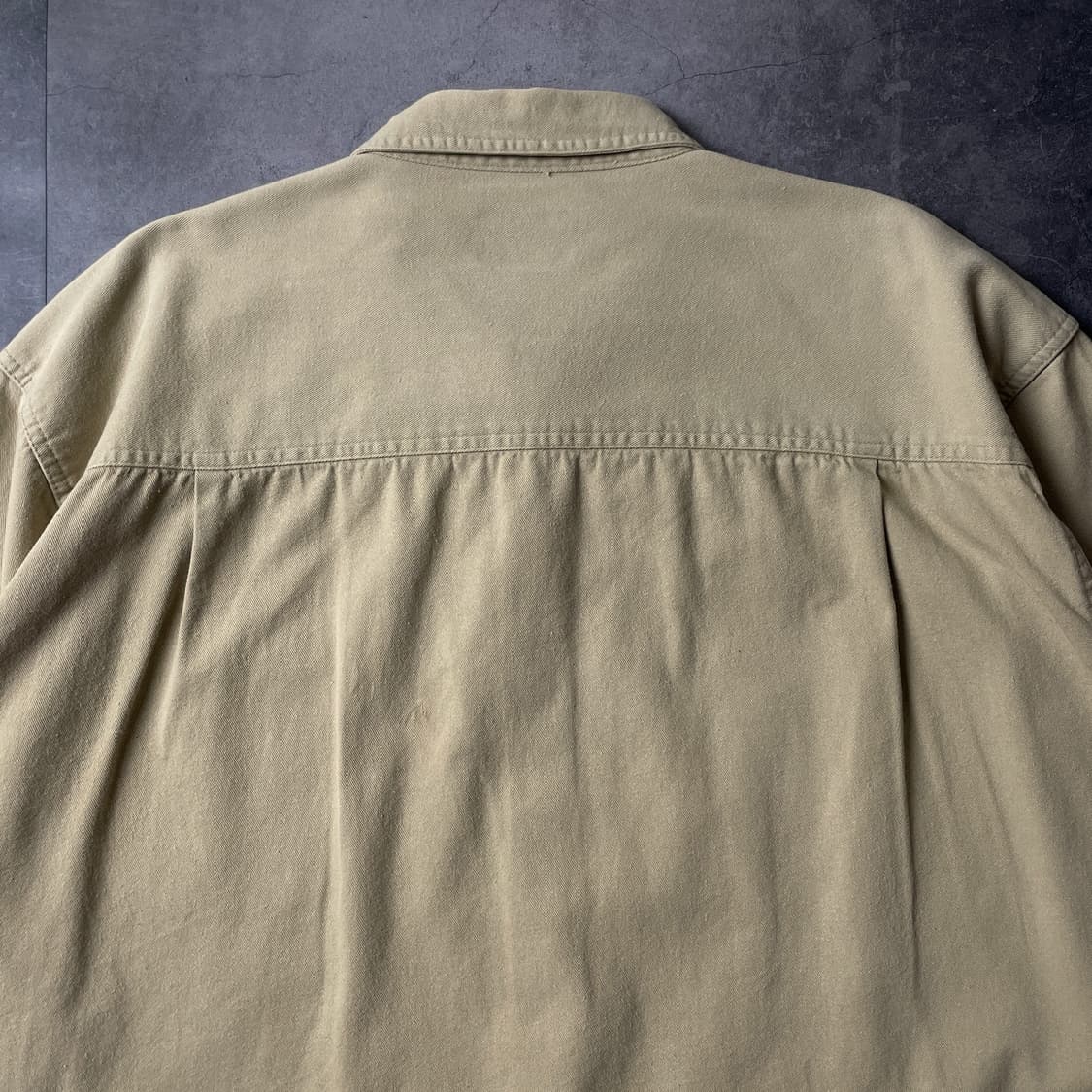 TRULY 빈티지 베이지 코튼 셔츠 A00473 상품이미지7