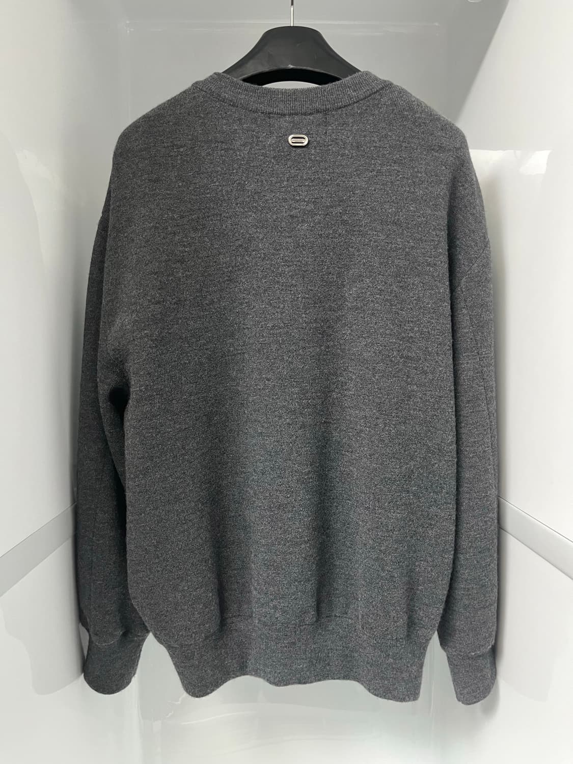 솔리드옴므 25fw 그레이 라운드넥 가디건 48사이즈 상품이미지2